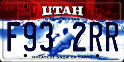 UT license plate F932RR