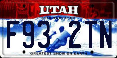 UT license plate F932TN