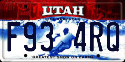 UT license plate F934RQ