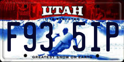 UT license plate F935IP