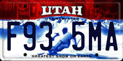 UT license plate F935MA