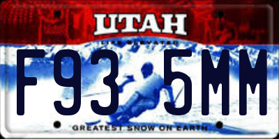 UT license plate F935MM