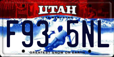 UT license plate F935NL