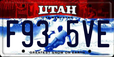 UT license plate F935VE