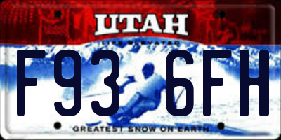 UT license plate F936FH