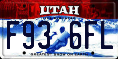 UT license plate F936FL