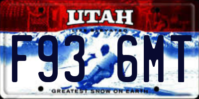 UT license plate F936MT