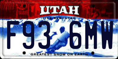 UT license plate F936MW
