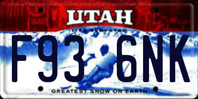 UT license plate F936NK