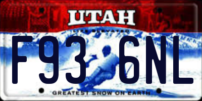 UT license plate F936NL