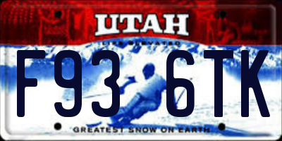UT license plate F936TK