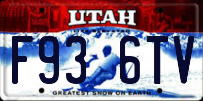 UT license plate F936TV