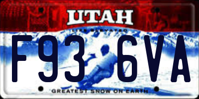UT license plate F936VA