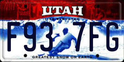 UT license plate F937FG