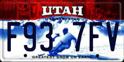 UT license plate F937FV