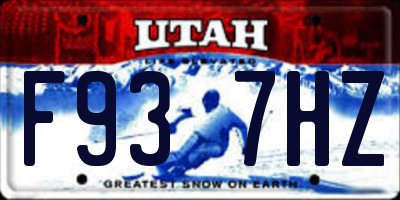 UT license plate F937HZ