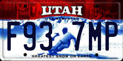 UT license plate F937MP