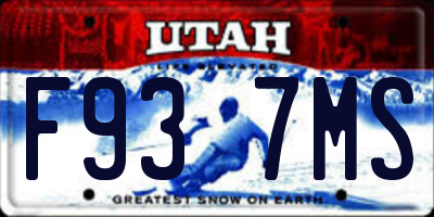 UT license plate F937MS