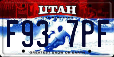 UT license plate F937PF
