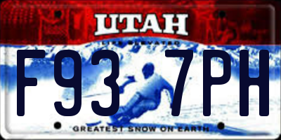UT license plate F937PH