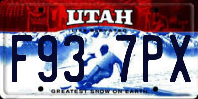 UT license plate F937PX