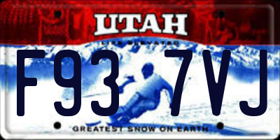 UT license plate F937VJ