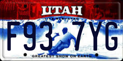 UT license plate F937YG