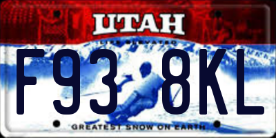 UT license plate F938KL