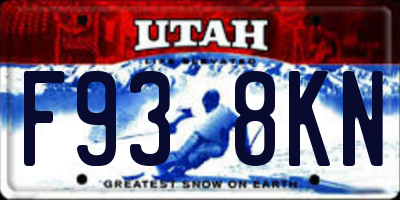 UT license plate F938KN