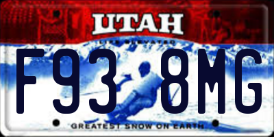 UT license plate F938MG