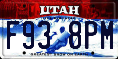 UT license plate F938PM