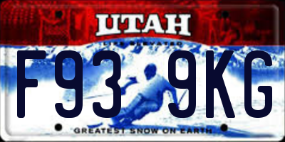 UT license plate F939KG