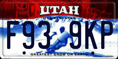 UT license plate F939KP