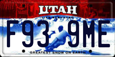 UT license plate F939ME
