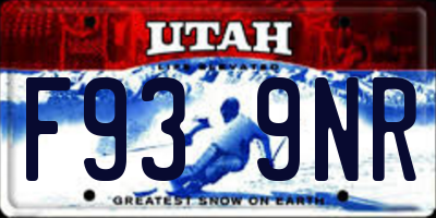 UT license plate F939NR