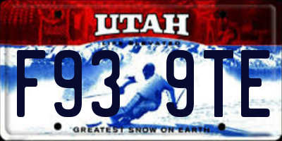 UT license plate F939TE