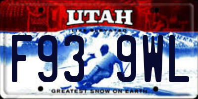 UT license plate F939WL