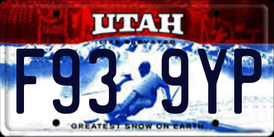 UT license plate F939YP
