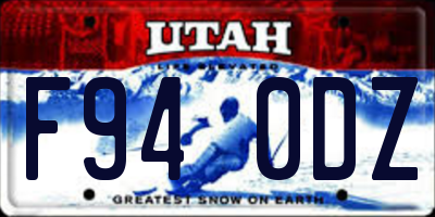 UT license plate F940DZ