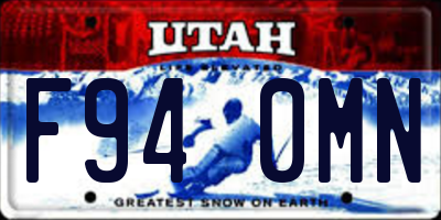 UT license plate F940MN