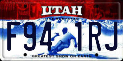 UT license plate F941RJ