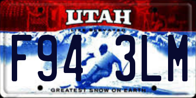 UT license plate F943LM