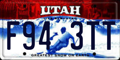 UT license plate F943TT