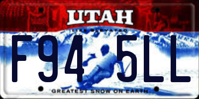 UT license plate F945LL