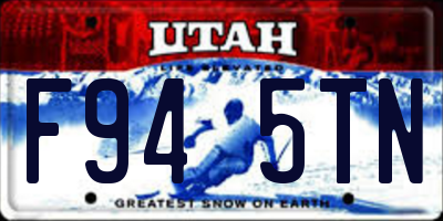 UT license plate F945TN
