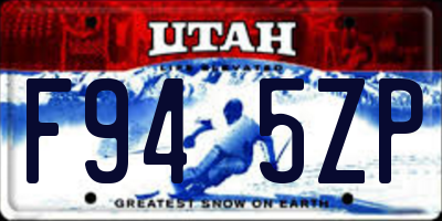 UT license plate F945ZP