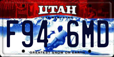 UT license plate F946MD