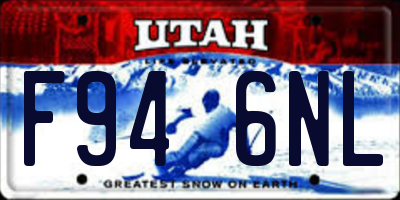 UT license plate F946NL
