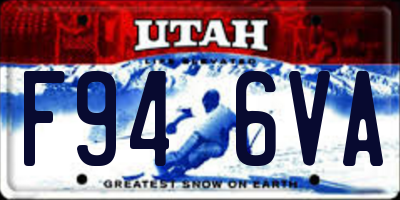 UT license plate F946VA