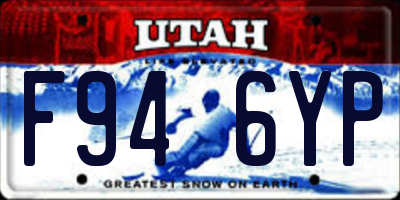 UT license plate F946YP